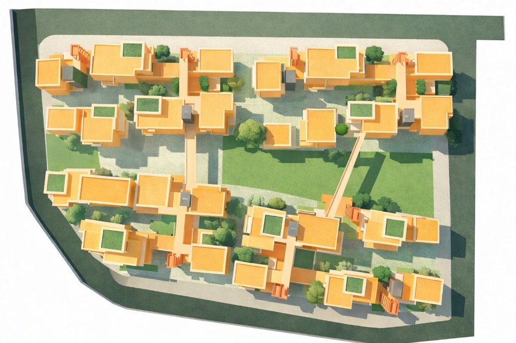 Conceptual Master Plan for Housing at IIT – Gandhinagar